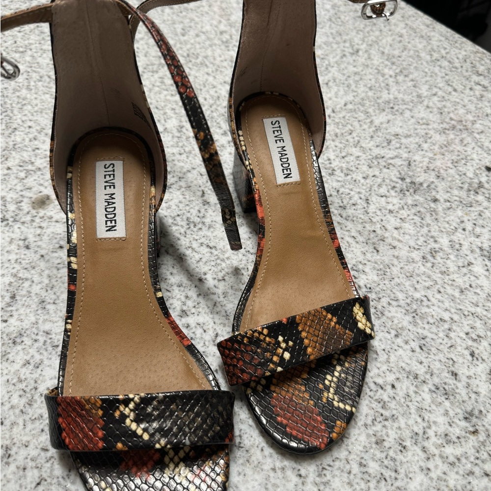 Steve Madden Multicolor Snakeskin Women's Sandals